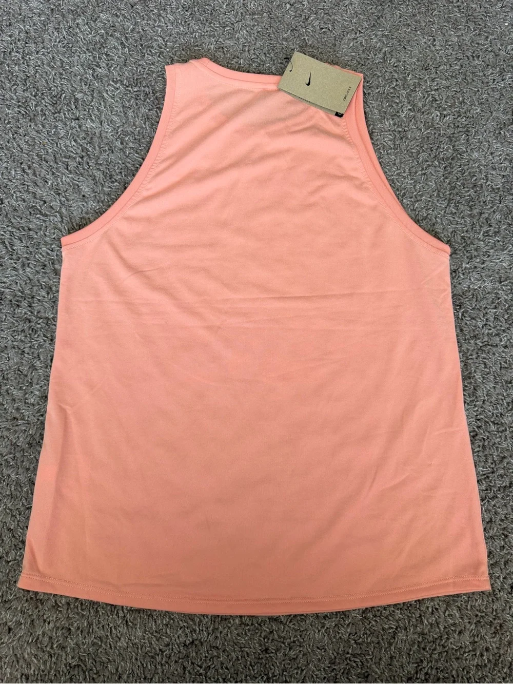 Nike Women's Coral Performance Tank Top in Peach